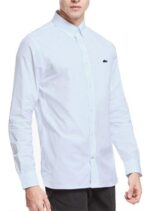 לקוסט-LACOSTE LONG MEN SHIRT - Pattens Blue