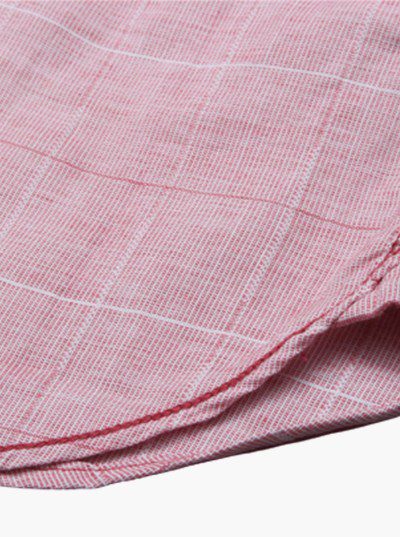 לקוסט-LACOSTE LONG MEN SHIRT - Pink Flare