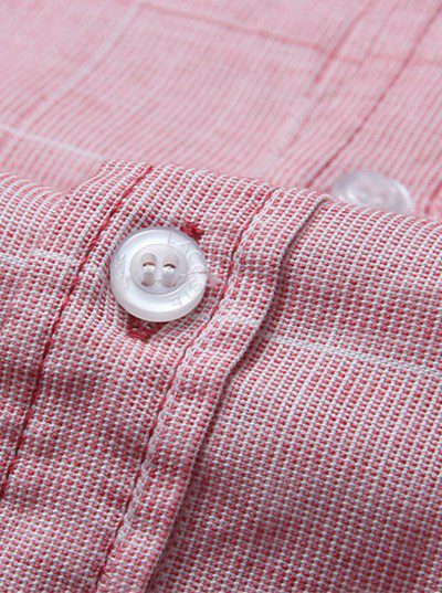 לקוסט-LACOSTE LONG MEN SHIRT - Pink Flare