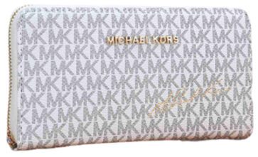 מייקל קורס-MICHAEL KORS WALLET-Titan White (1)
