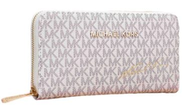 מייקל קורס-MICHAEL KORS WALLET-Titan White