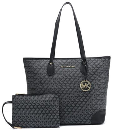 מייקל קורס-Michael Kors bag - Ebony & Mid Grey