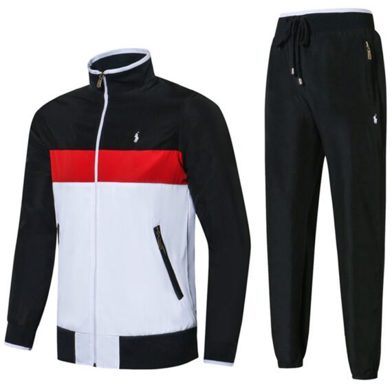 ראלף לורן-RALPH LAUREN SUIT MEN'S- BLACK RED & WHITE