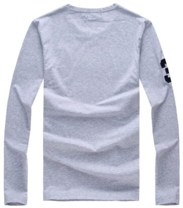 ראלף לורן-RALPH LAUREN TSHIRT MEN'S LONG – GRAY (2)