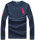 ראלף לורן-RALPH LAUREN TSHIRT MEN'S LONG - NAVY BLUE