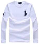 ראלף לורן-RALPH LAUREN TSHIRT MEN'S LONG - WHITE