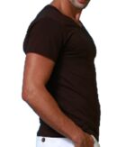 ראלף לורן-RALPH LAUREN TSHIRT MEN'S SHORT - Cocoa Brown