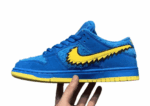 נעליי נייק-NIKE SB DUNK LOW PRO QS - Blue & Yellow Logo
