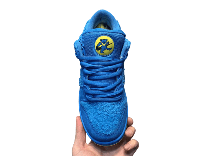 נעליי נייק-NIKE SB DUNK LOW PRO QS - Blue & Yellow Logo