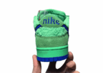 נעליי נייק-NIKE SB DUNK LOW PRO QS - Hippie Green & Blue Logo
