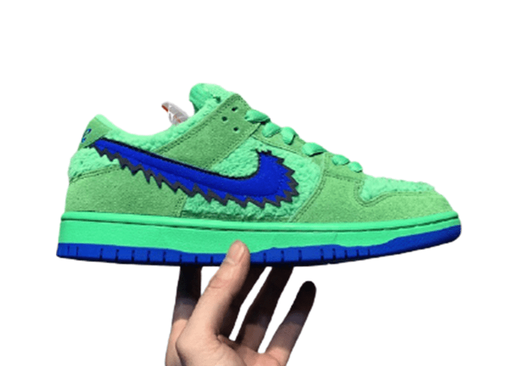NIKE SB DUNK LOW PRO QS – Hippie Green & Blue Logo (5)
