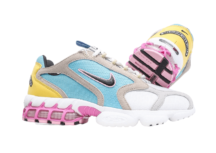 נעליי נייק-Nike x Stussy Air zoom- Sky Blue White & Yellow