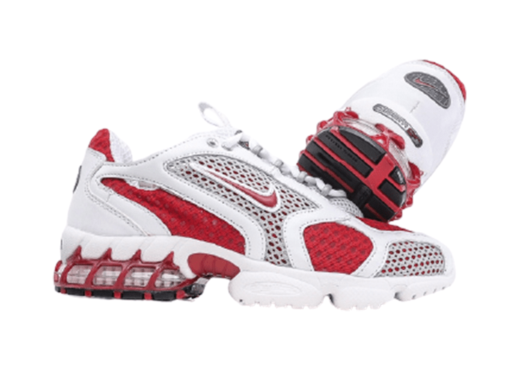 נעליי נייק-Nike x Stussy Air zoom- White & Red