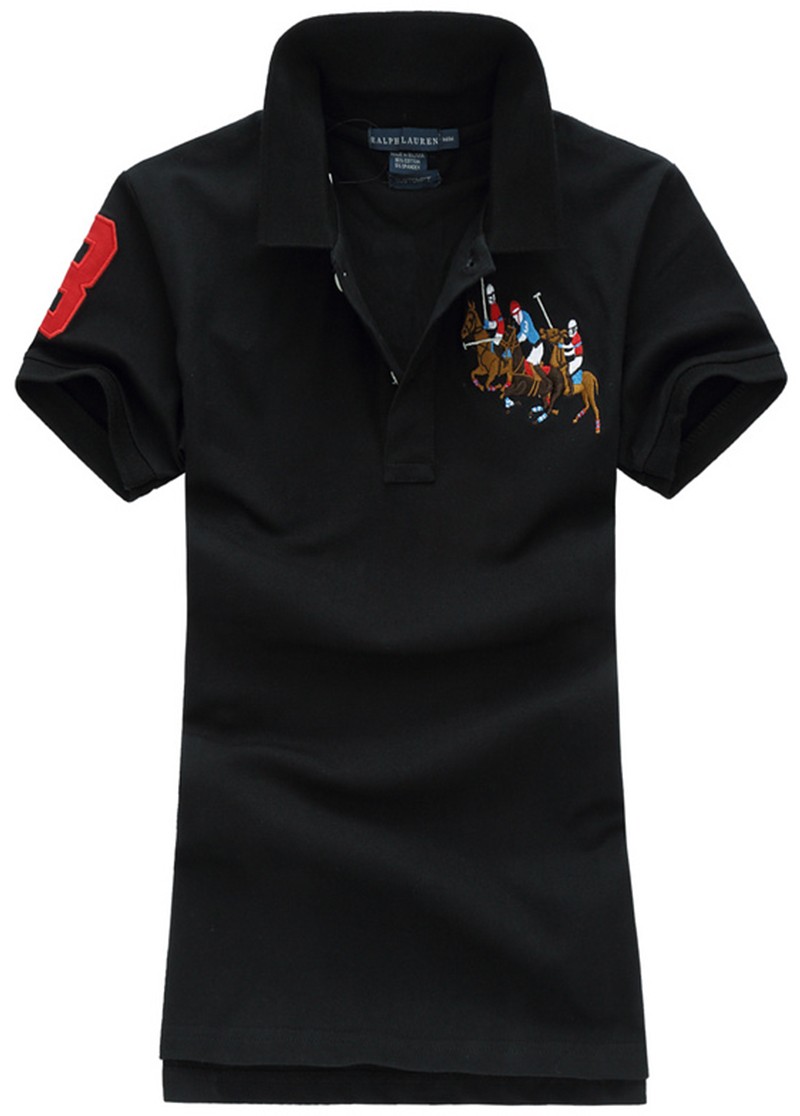 RALPH LAUREN POLO TSHIRT SHORT WOMEN – Black (1)