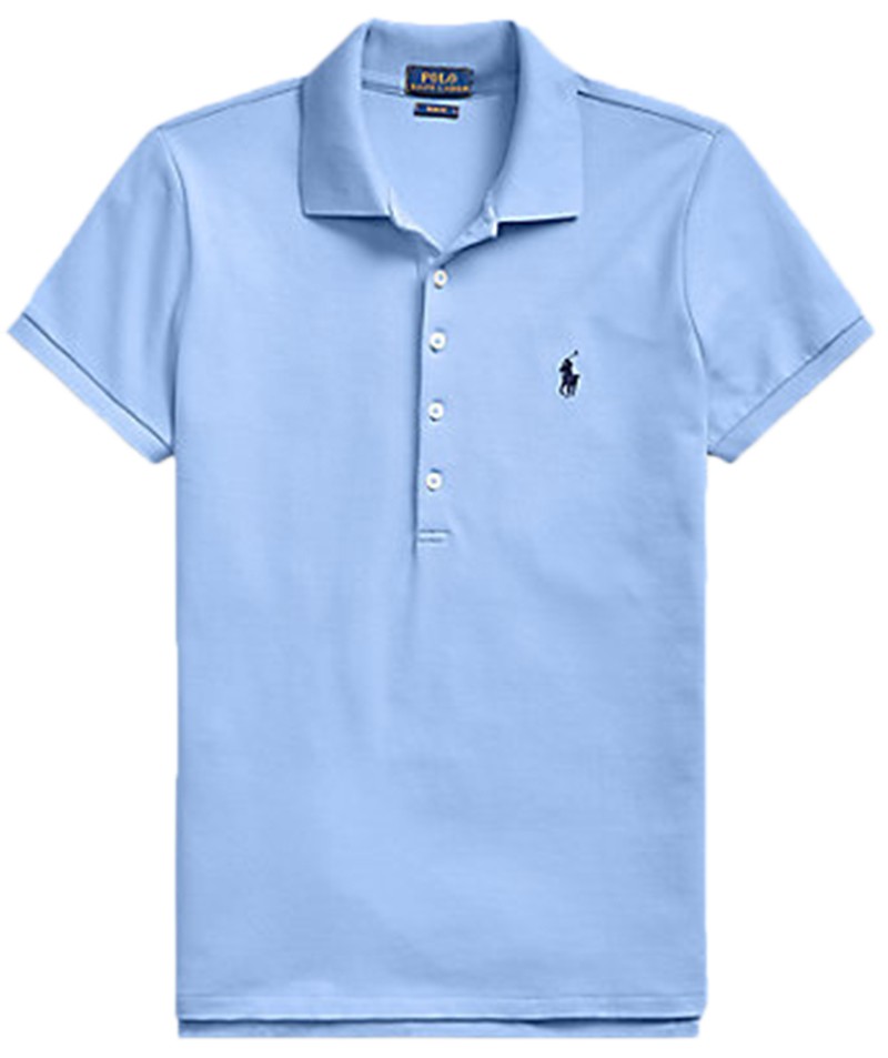 ראלף לורן-RALPH LAUREN POLO TSHIRT SHORT WOMEN - Sky Blue