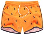 ראלף לורן-RALPH LAUREN SHORT WOMEN'S - Neon Carrot & Black