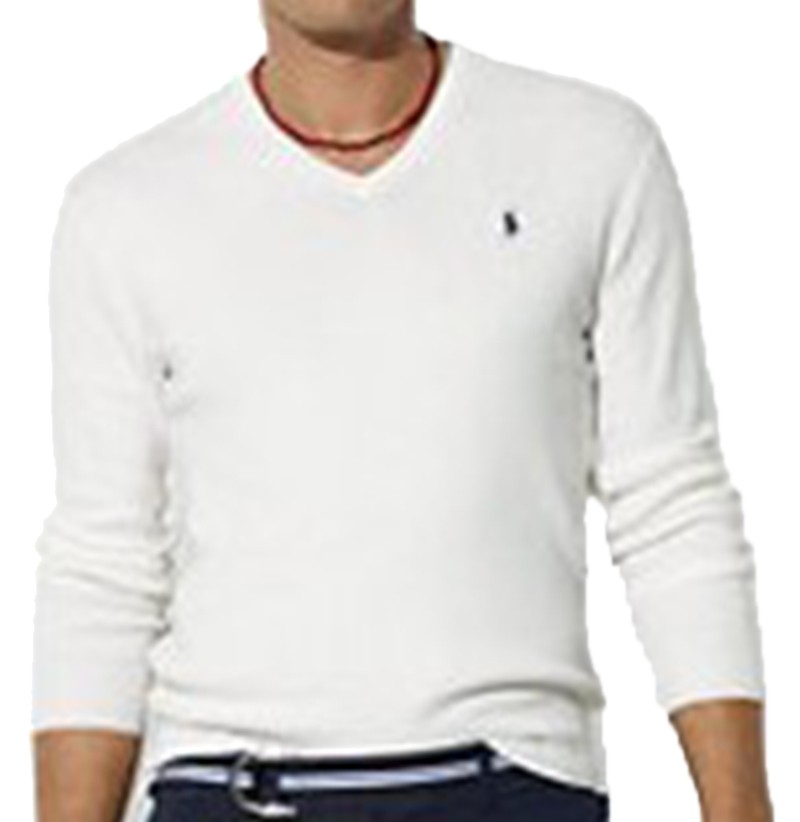 ראלף לורן-RALPH LAUREN SWETER MEN - White