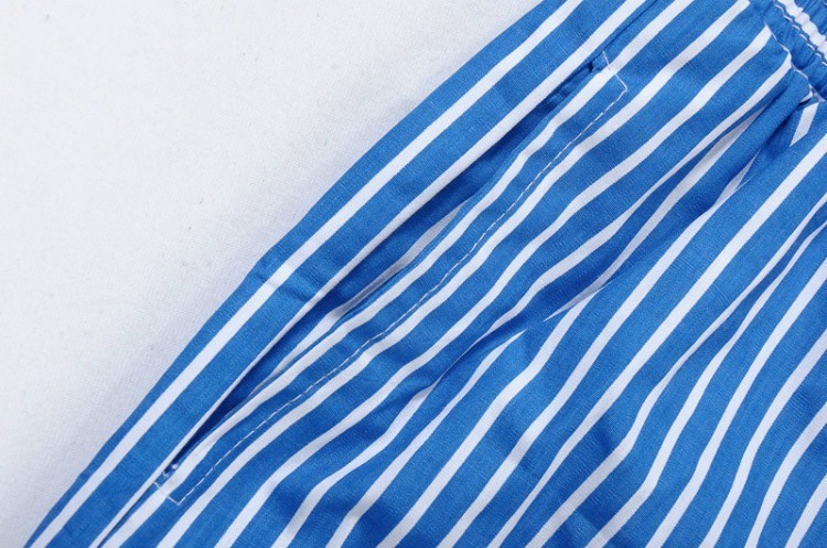 ראלף לורן-RALPH LAUREN SWIM BEACH SHORT MEN'S - Blue & White Combo