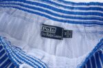 ראלף לורן-RALPH LAUREN SWIM BEACH SHORT MEN'S - Blue & White Combo
