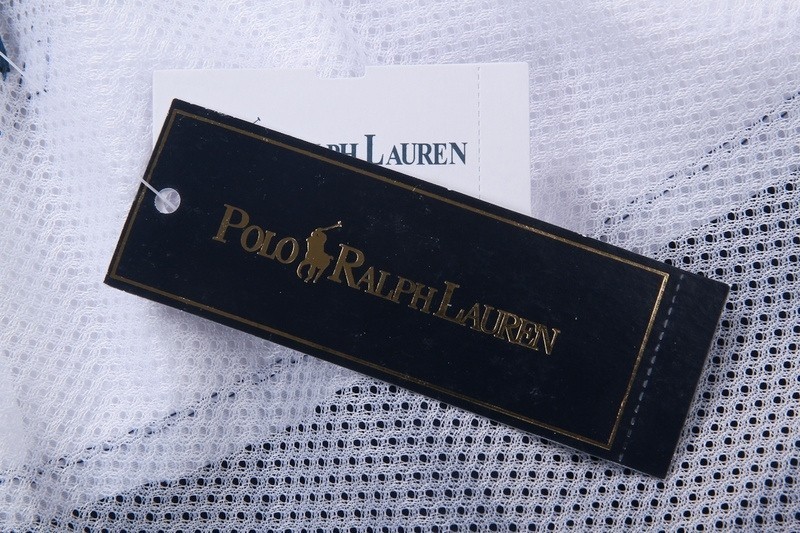 ראלף לורן-RALPH LAUREN SWIM BEACH SHORT MEN'S - Navy Blue & White