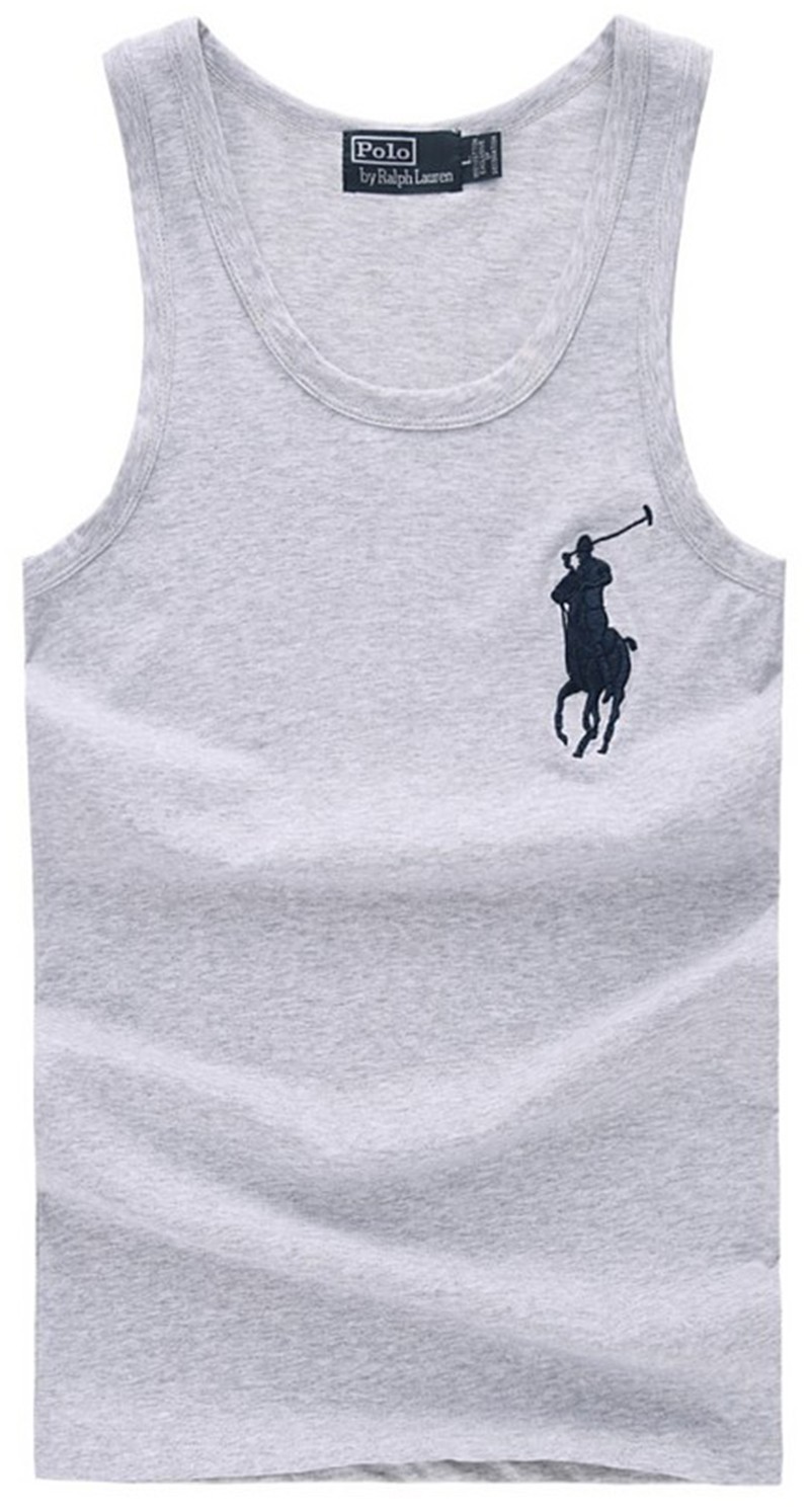 ראלף לורן-RALPH LAUREN VEST MEN - GRAY & BLACK LOGO