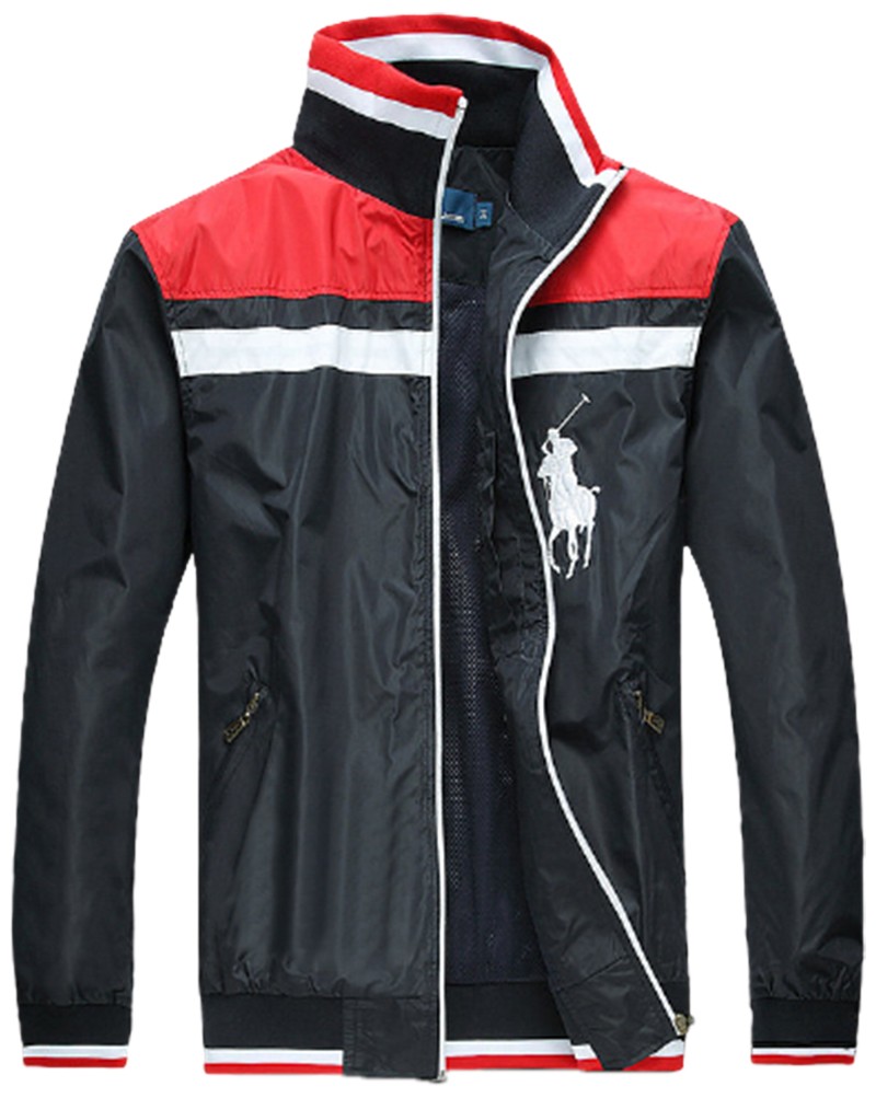 ראלף לורן-RALPH LAUREN POLO JACKET MEN - BLACK RED & WHITE