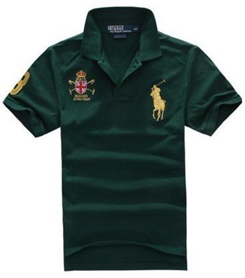 ראלף לורן-RALPH LAUREN POLO TSHIRT MEN'S SHORT DESGIN - Cardin Green