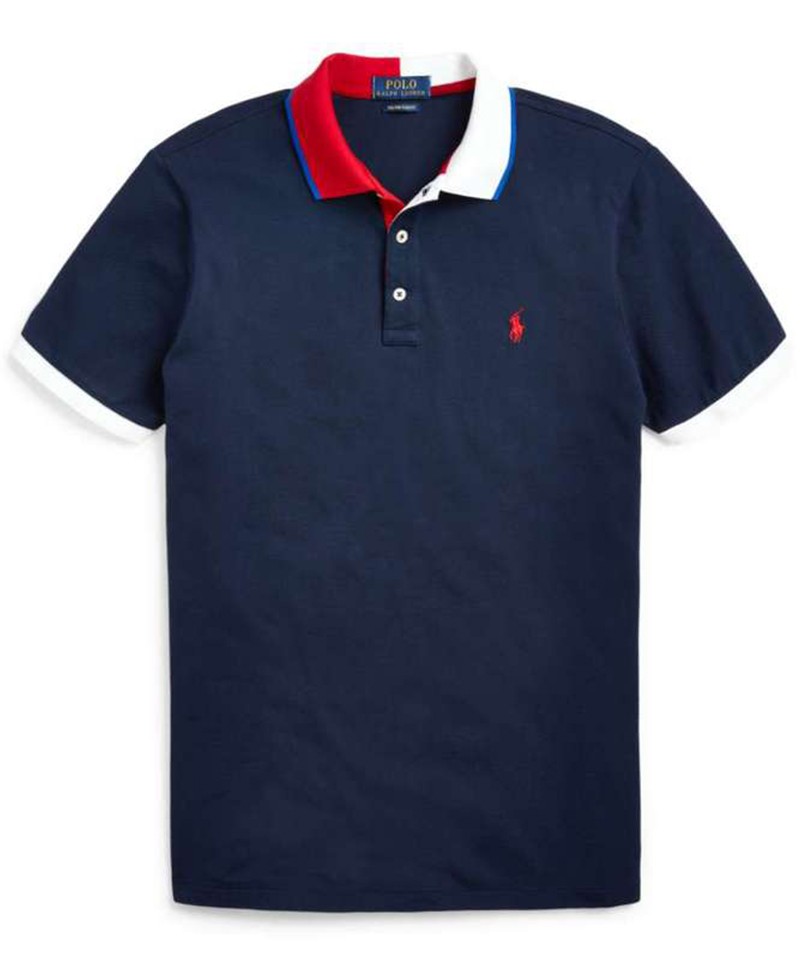 ראלף לורן-RALPH LAUREN POLO TSHIRT MEN'S SHORT DESGIN - Navy Blue