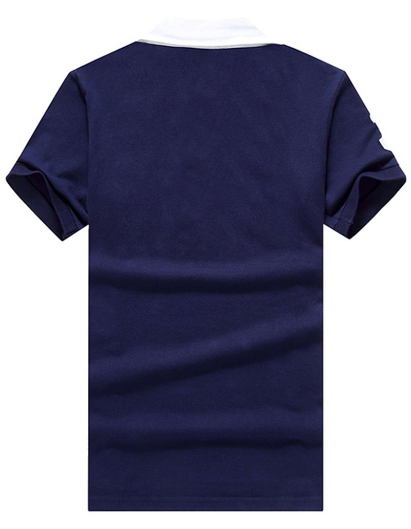 ראלף לורן-RALPH LAUREN POLO TSHIRT MEN'S SHORT DESGIN – Navy Blue (2)