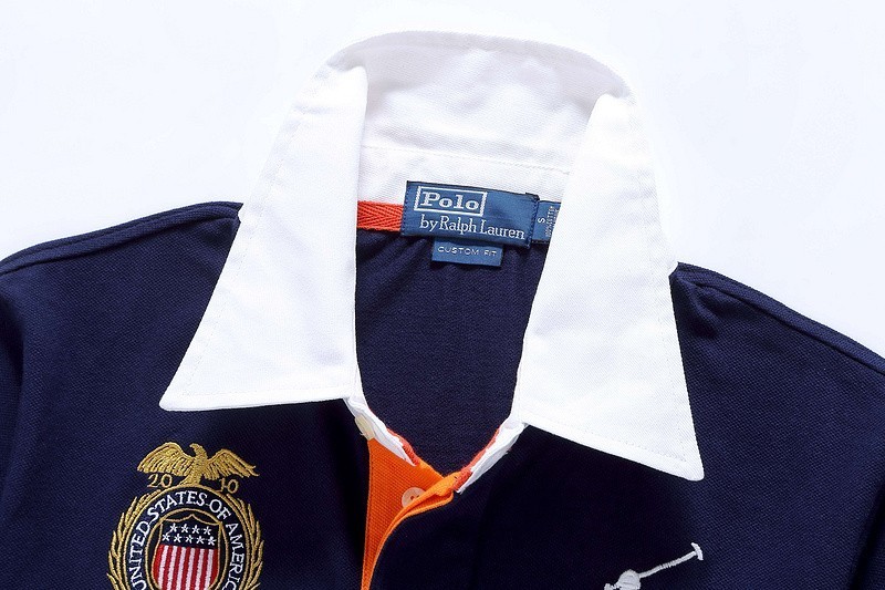 ראלף לורן-RALPH LAUREN POLO TSHIRT MEN'S SHORT DESGIN - Navy Blue