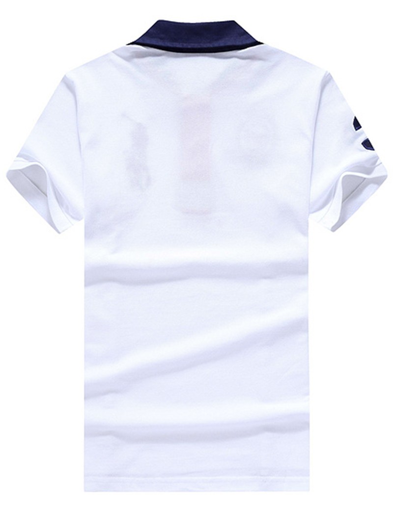 ראלף לורן-RALPH LAUREN POLO TSHIRT MEN'S SHORT DESGIN - White