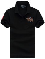 ראלף לורן-RALPH LAUREN POLO TSHIRT SHORT BIG PONY MEN'S - Black
