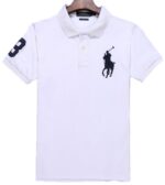 ראלף לורן-RALPH LAUREN POLO TSHIRT SHORT BIG PONY MEN'S - White
