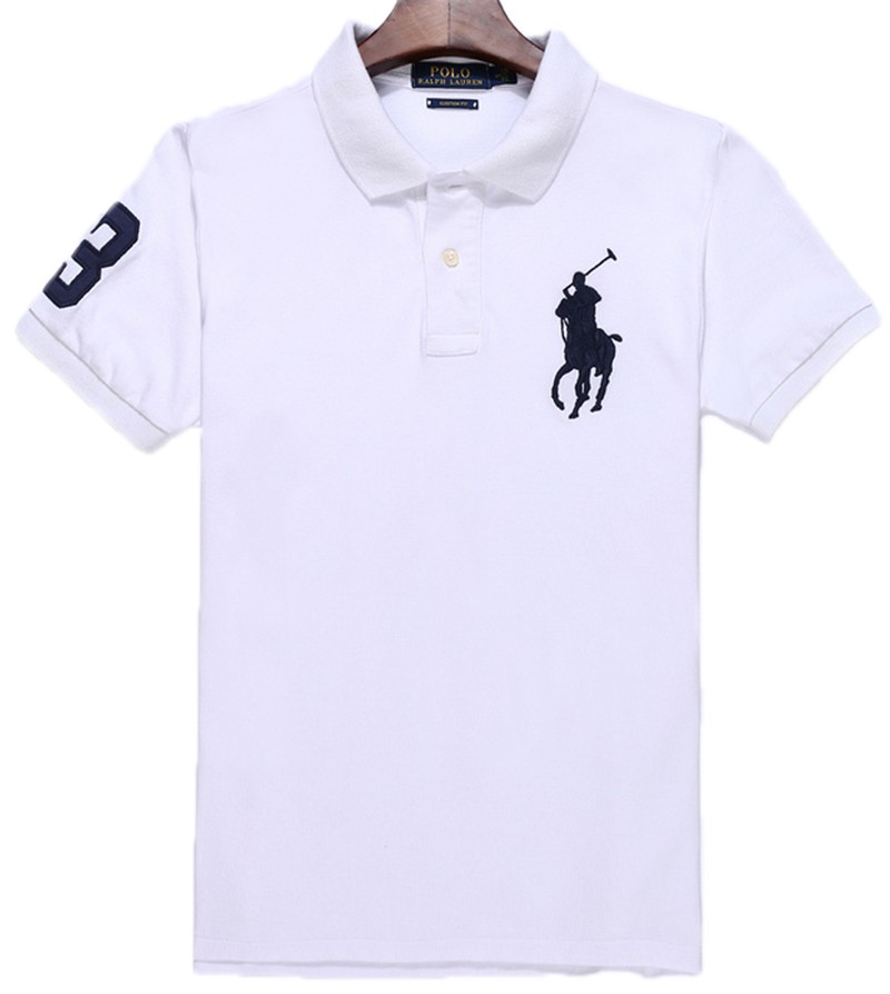 ראלף לורן-RALPH LAUREN POLO TSHIRT SHORT BIG PONY MEN'S - White