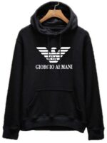 ארמני-ARMANI HOODIES MEN'S- Black