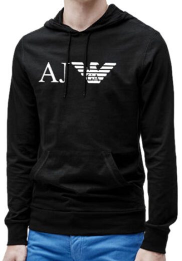 ארמני-ARMANI HOODIES MEN'S- Black