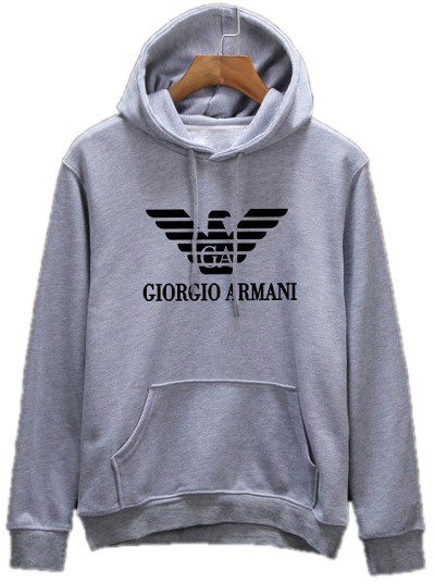 ארמני-ARMANI HOODIES MEN'S- Gray
