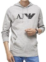 ארמני-ARMANI HOODIES MEN'S- Gray