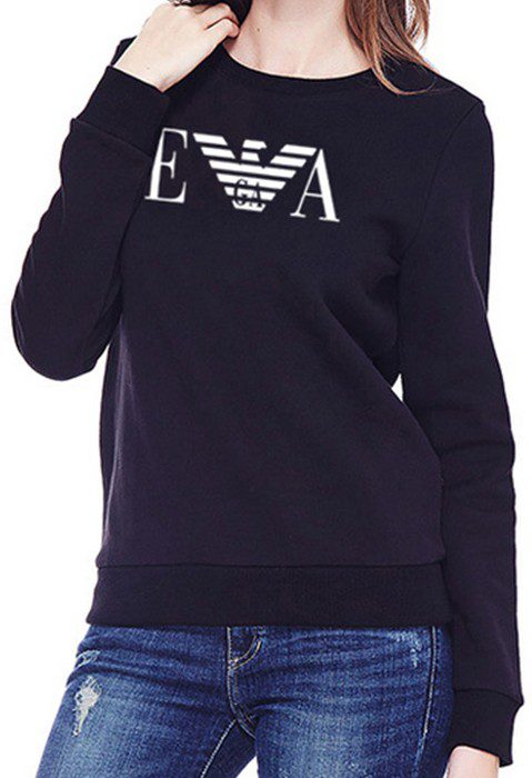 ארמני- ARMANI SWETER WOMEN LONG - Black