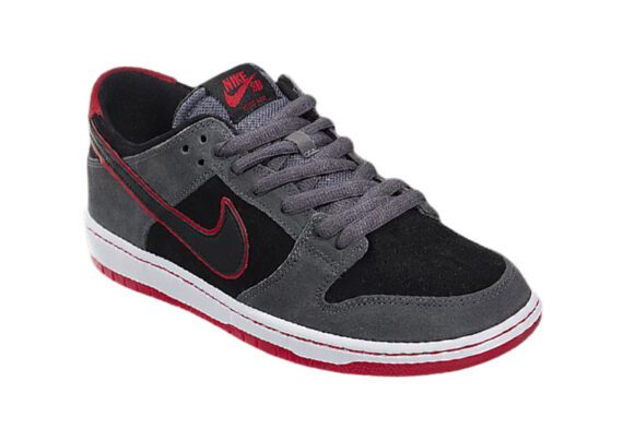 נעליי נייק-NIKE SB DUNK LOW PRO QS - Black & Vulcan
