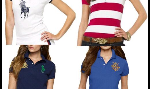 ראלף לורן-RALPH LAUREN POLO TSHIRT SHORT WOMEN – BLACK (2) – Copy