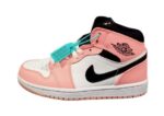 נעלי נייק-NIKE AIR MAX JORDAN HIGH - Black Sweet Pink & White