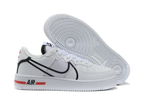 נעלי נייק -Nike Air Force 1 Low - Ghost & Black Logo