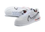 נעלי נייק -Nike Air Force 1 Low - Ghost & Black Logo