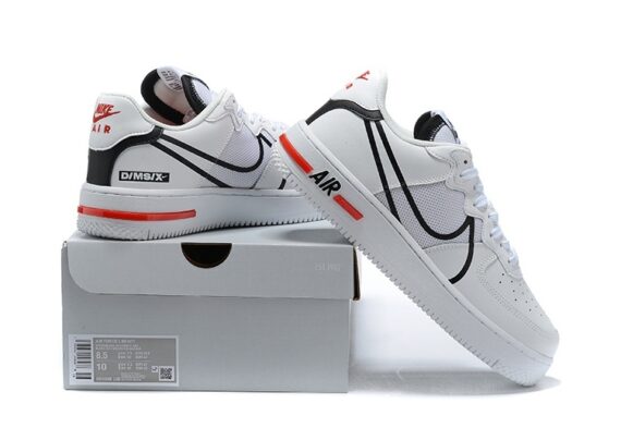 נעלי נייק -Nike Air Force 1 Low - Ghost & Black Logo