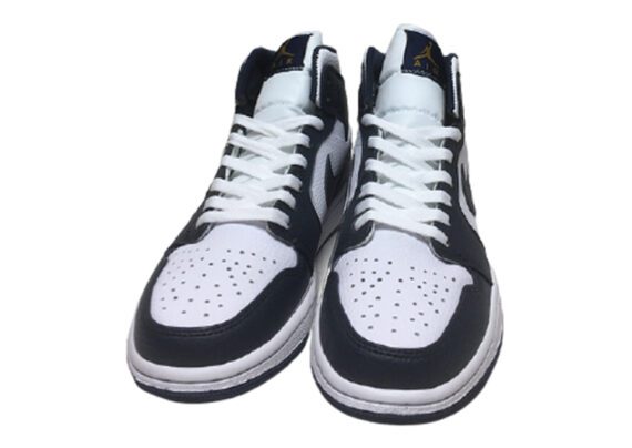 נעלי נייק אייר ג'ורדן גבוהות 1 צבע כחול לבן-Nike Air Jordan 1 High