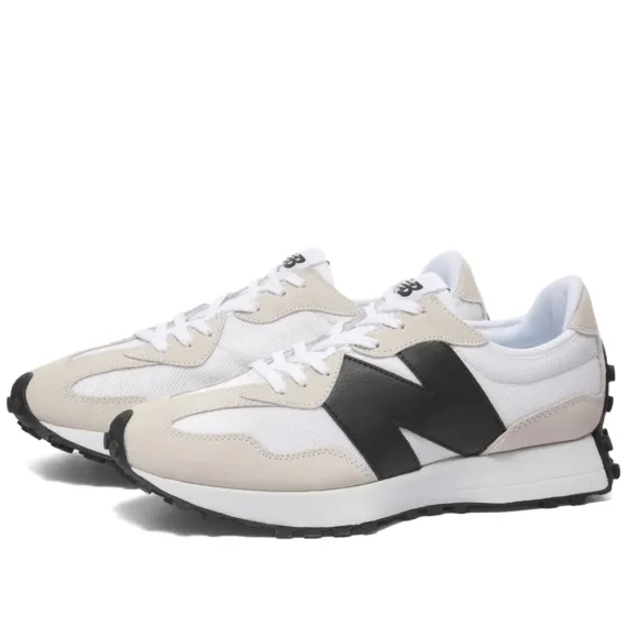 סניקרס ניו באלאנס NEW BALANCE 327 WHITE BLACK