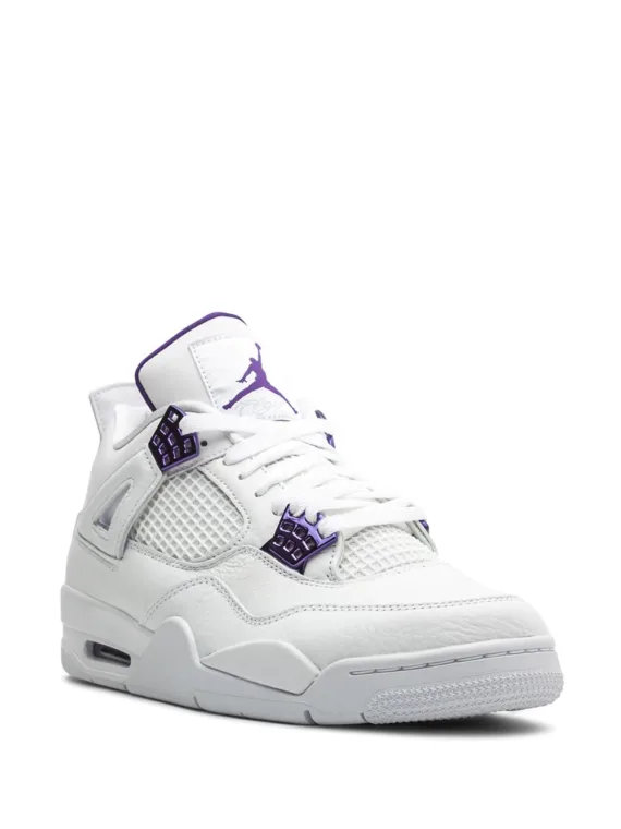 NIKE Air Jordan 4 Retro "Metallic Pack - Purple" sneakers