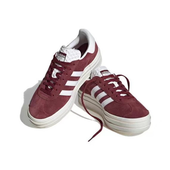 אדידס גאזל- ADIDAS GAZELLE BOLD SHOES Maroon/White