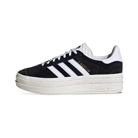 אדידס גאזל- ADIDAS GAZELLE BOLD SHOES Black/White